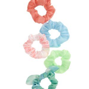 NWT Bp. 5-Pack Tie Dye Scrunchie Set